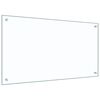 vidaXL Keuken Spatscherm 2 pcs Doorzichtig 90 x 50 cm gehard glas
