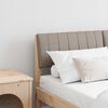 vidaXL Gestoffeerd hoofdbord Taupe 140 cm Massief grenenhout