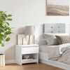 vidaXL Nachtkastje 40x30x39 cm bewerkt hout hoogglans wit