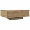 vidaXL Salontafel 85x55x31 cm bewerkt hout artisanaal eikenkleurig