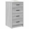 vidaXL Dressoir met lade Grijs sonoma 40 x 41 x 75 cm Bewerkt hout