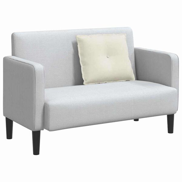 vidaXL Rugkussen Cr&egrave;me 60 x 50 cm Cordstof