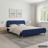vidaXL Bedframe stof blauw 180x200 cm