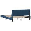 vidaXL Bedframe zonder matras "Hanko" stof blauw 160x200 cm