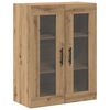 vidaXL Hoge kast 2 pcs artisanaal eikenkleurig Bewerkt hout
