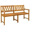 vidaXL Tuinbank Naturel 150 x 55,5 x 90 cm Massief Acaciahout