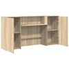 vidaXL Receptiebalie 200x50x103,5 cm bewerkt hout sonoma eikenkleurig