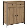 vidaXL Dressoir 70x30x80 cm bewerkt hout artisanaal eikenkleur