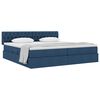 vidaXL Opbergbed met matras met matras Blauw 200 x 200 cm Bewerkt hout