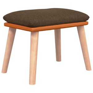 vidaXL Voetenbank 45x29,5x35 cm stof en kunstleer bruin