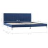 vidaXL Bedframe stof blauw 180x200 cm