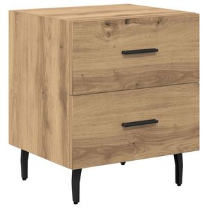 vidaXL Nachtkastje Artisan Eiken 40 x 35 x 47,5 cm Bewerkt hout