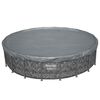 Bestway Zwembadcover &Oslash;6,1 m Rond Polyester Grijs