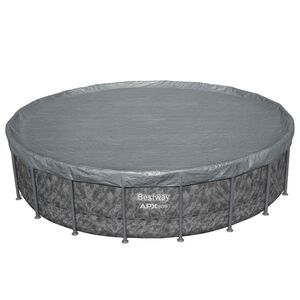 Bestway Zwembadcover &Oslash;6,1 m Rond Polyester Grijs