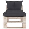 vidaXL 8-delige Loungeset met kussens pallet grenenhout