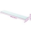 vidaXL Schappen 2 st 90x15 cm glas transparant