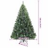 vidaXL Kunstkerstboom met 300 LED met standaard Groen 180 cm PE en PVC