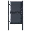 vidaXL Tuinpoort staal 100x125 cm antraciet