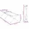 vidaXL Opvouwbaar Camping Bed Blad Bossen 193 x 69 x 45 cm Oxford stof
