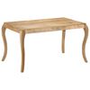 vidaXL Eettafel 135x75x76 cm massief mangohout