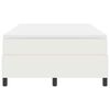 vidaXL Boxspring bed Cr&egrave;me en Wit 203 x 120 x 60 cm Katoenen stof