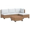 vidaXL 5 st Rieten Loungeset met Kussens GENDT Natuurlijk rattan