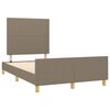 vidaXL Bedframe zonder matras 120x190 cm stof taupe
