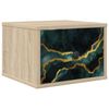 vidaXL Wandkastje WIJHE Sonoma Eiken 36 x 33 x 25 cm Bewerkt hout