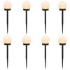 vidaXL Buitenzonne-lampen met grondpin 8 pcs Warmwit 38,5 cm ABS