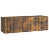vidaXL Wandbeugel TV-kast Gerookt eiken 98 x 31 x 30 cm Bewerkt hout