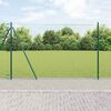 vidaXL Afrasteringspaal Groen 25 x 1,5 m (36 mm gaas) Staal