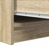 vidaXL Dressoir 29,5x34x76 cm bewerkt hout sonoma eikenkleurig