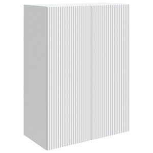 vidaXL Wandkast 66 x 34,5 x 90 cm Bewerkt hout Wit