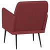vidaXL Fauteuil 61x78x80 cm kunstleer wijnrood