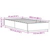 vidaXL Ottoman Bedframe Waskleur Bruin 80 x 200 cm Massief grenenhout