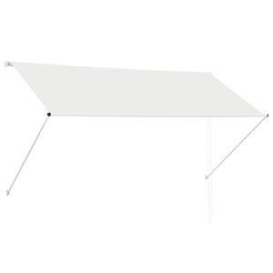 vidaXL Luifel uittrekbaar 250x150 cm cr&egrave;me