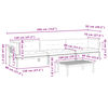 vidaXL 4-delige Loungeset pallet met kussens massief acaciahout