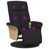 vidaXL Massage Recliner Stoel Zwart 79 x 87 x 104,5 cm Stof