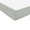 vidaXL Boxspring met matras en LED fluweel lichtgrijs 120x220 cm