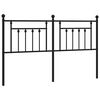vidaXL Vervangend hoofdbord 180 cm metaal zwart
