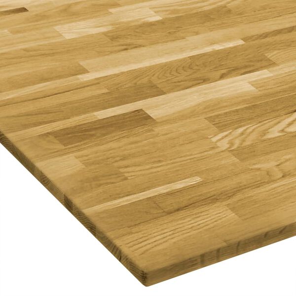 vidaXL Tafelblad vierkant 23 mm 70x70 cm massief eikenhout