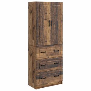 vidaXL Kastenset 2 st 66 x 34,5 x 87 cm Bewerkt hout Oud hout