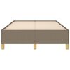 vidaXL Bedframe zonder matras 120x190 cm stof taupe