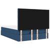 vidaXL Ottoman bed met matras en LED's 140x190cm stof blauw