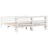 vidaXL Bedframe zonder matras massief grenenhout wit 200x200 cm