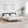 vidaXL Bedframe Bruin en donkergrijs 180 x 200 cm Massief grenenhout