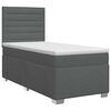 vidaXL Boxspringbed met matras Donkergrijs 80 x 200 cm Stof