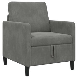 vidaXL Bank met opslag Donkergrijs 72 x 78 x 87 cm Polyester