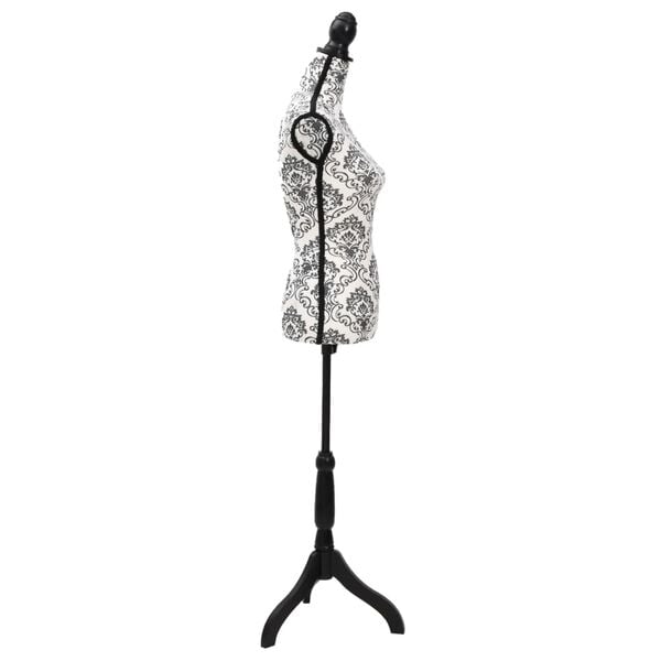 vidaXL Etalagepop torso vrouw zwart wit