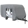 vidaXL Caravanhoes 610x250x220 cm vliesvlies grijs